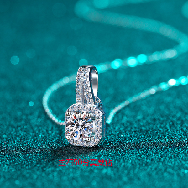 Moissanite 925 Sterling Silver Necklace - Image 6