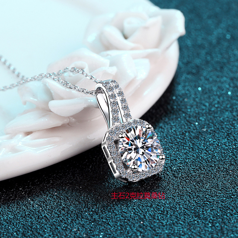 Moissanite 925 Sterling Silver Necklace - Image 8