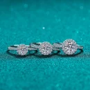 Moissanite 925 Sterling Silver Ring