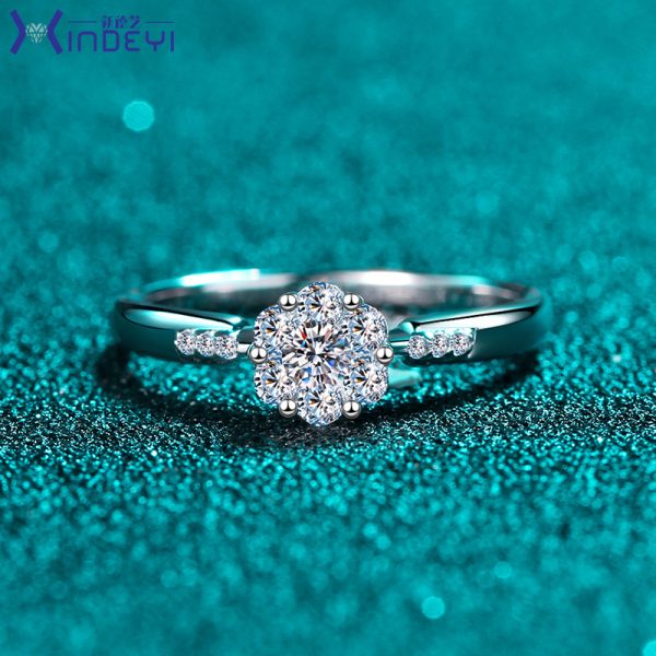 Moissanite 925 Sterling Silver Ring