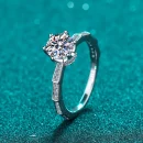 Moissanite 925 Sterling Silver Ring