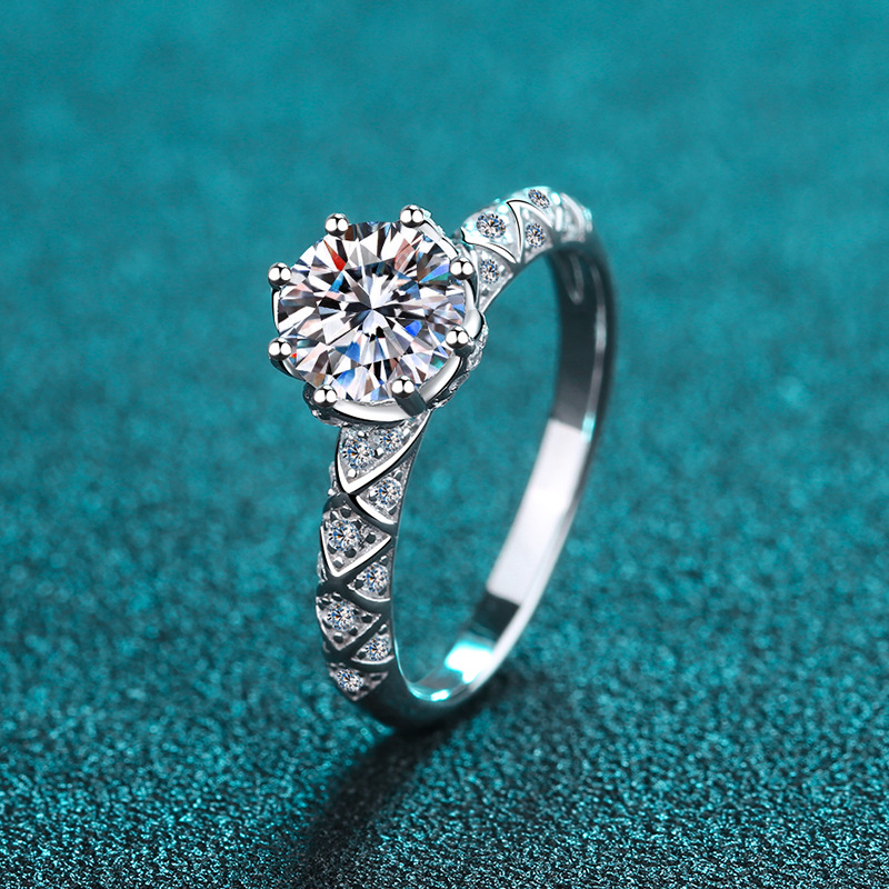 Trending Moissanite 925 Sterling Silver Ring - Image 2