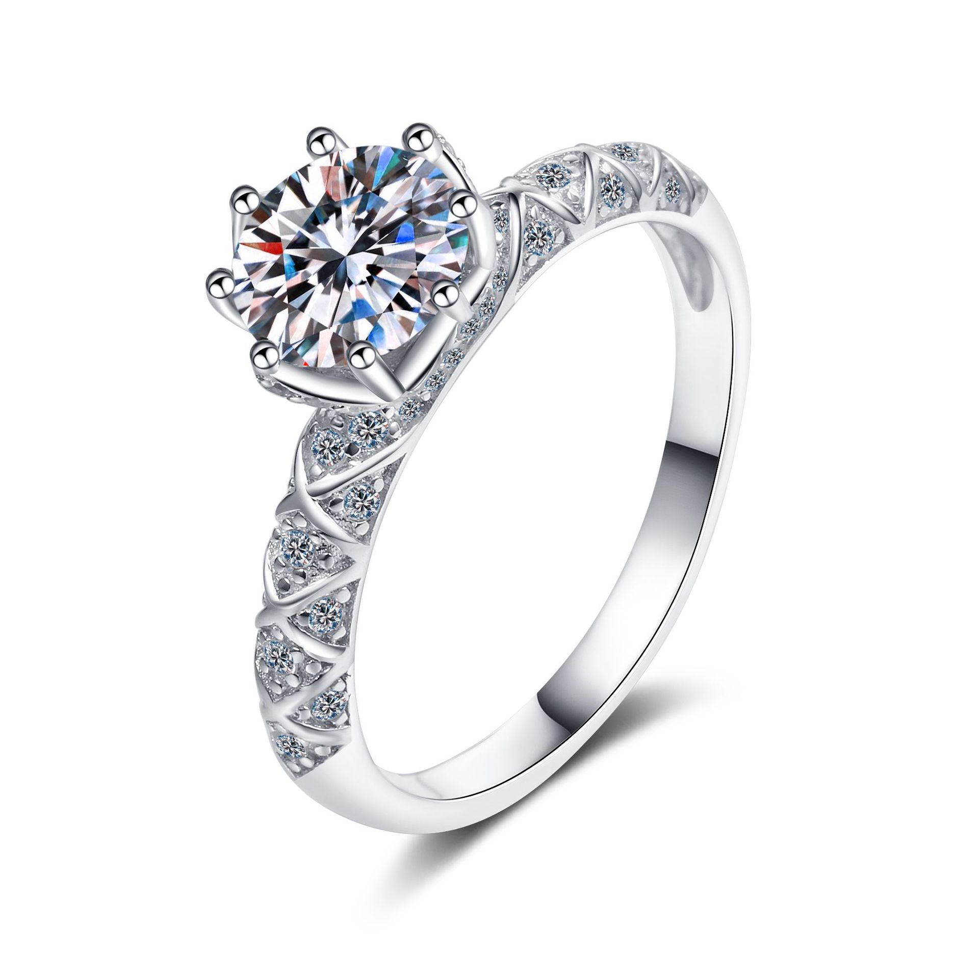 Trending Moissanite 925 Sterling Silver Ring - Image 5