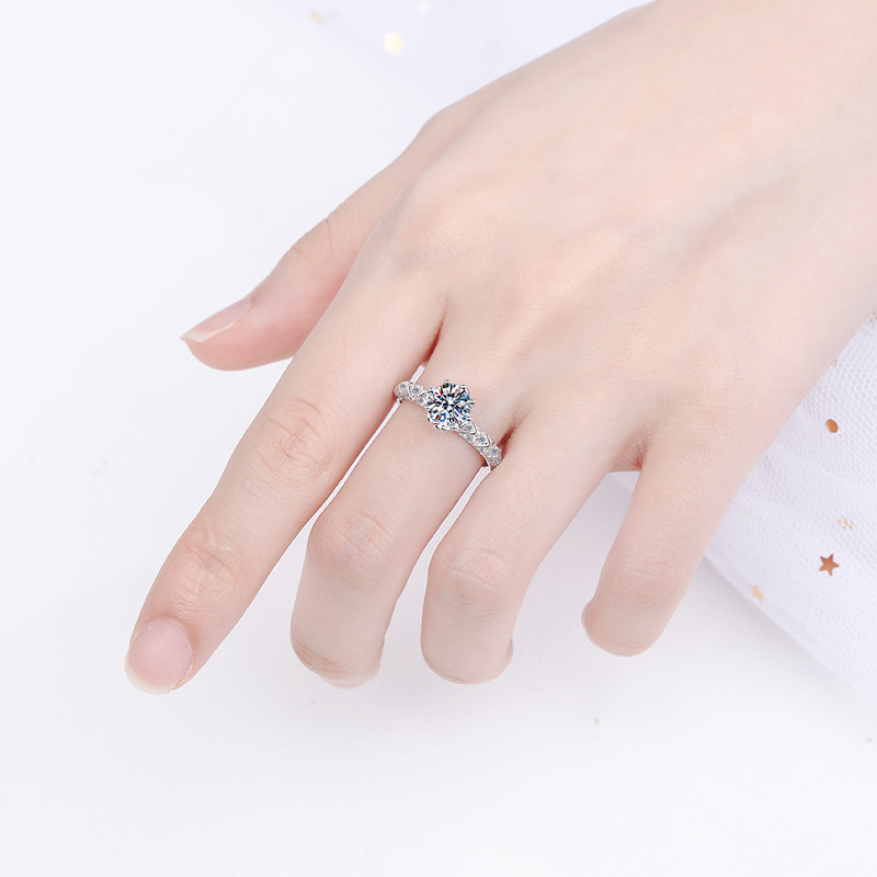 Trending Moissanite 925 Sterling Silver Ring - Image 4