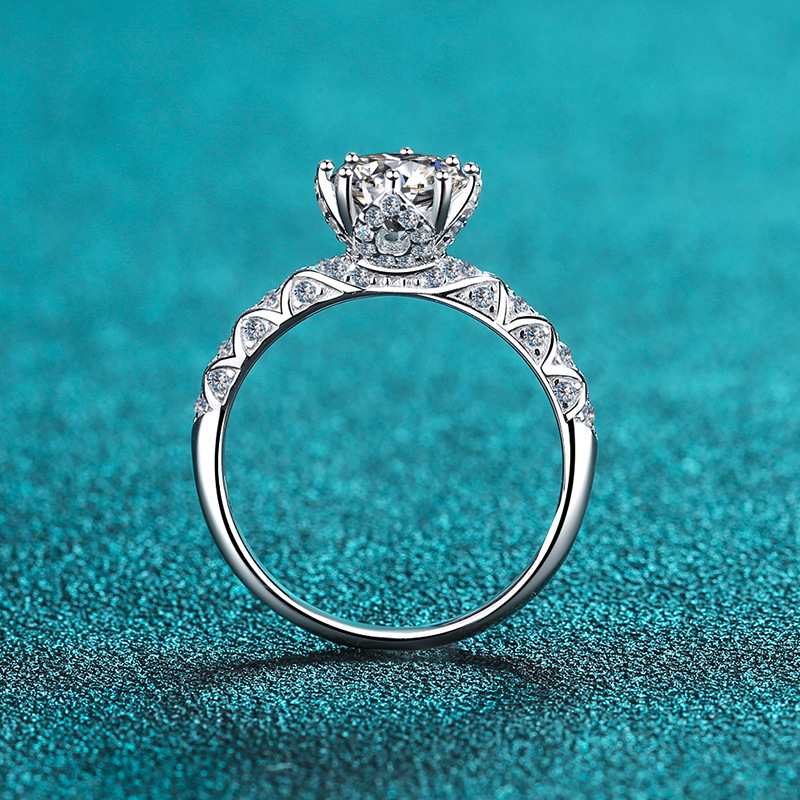 Trending Moissanite 925 Sterling Silver Ring - Image 3