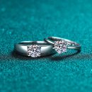 Korean Style Moissanite 925 Sterling Silver Ring