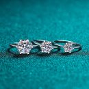 Moissanite 925 Sterling Silver Ring