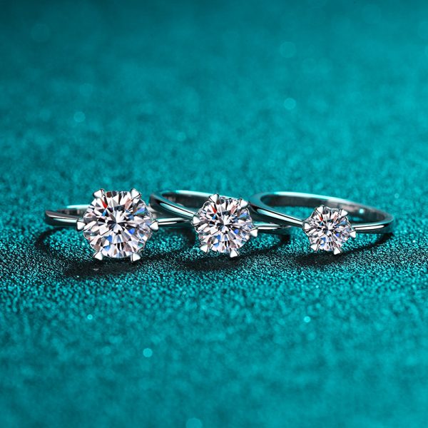Moissanite 925 Sterling Silver Ring
