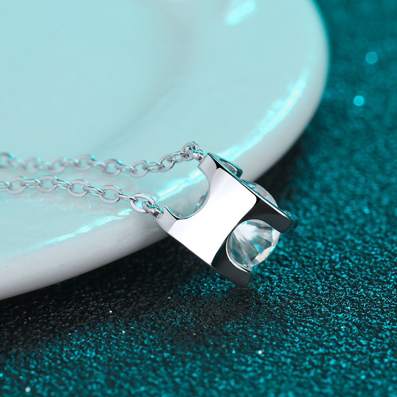 Moissanite 925 Sterling Silver Necklace - Image 3