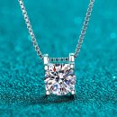 Minimalist Moissanite 925 Sterling Silver Necklace
