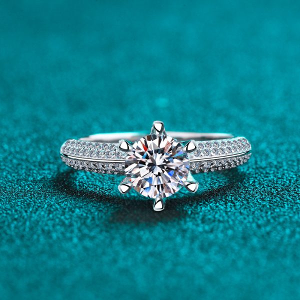 Moissanite 925 Sterling Silver Ring