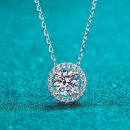 Minimalist Moissanite 925 Sterling Silver Necklace