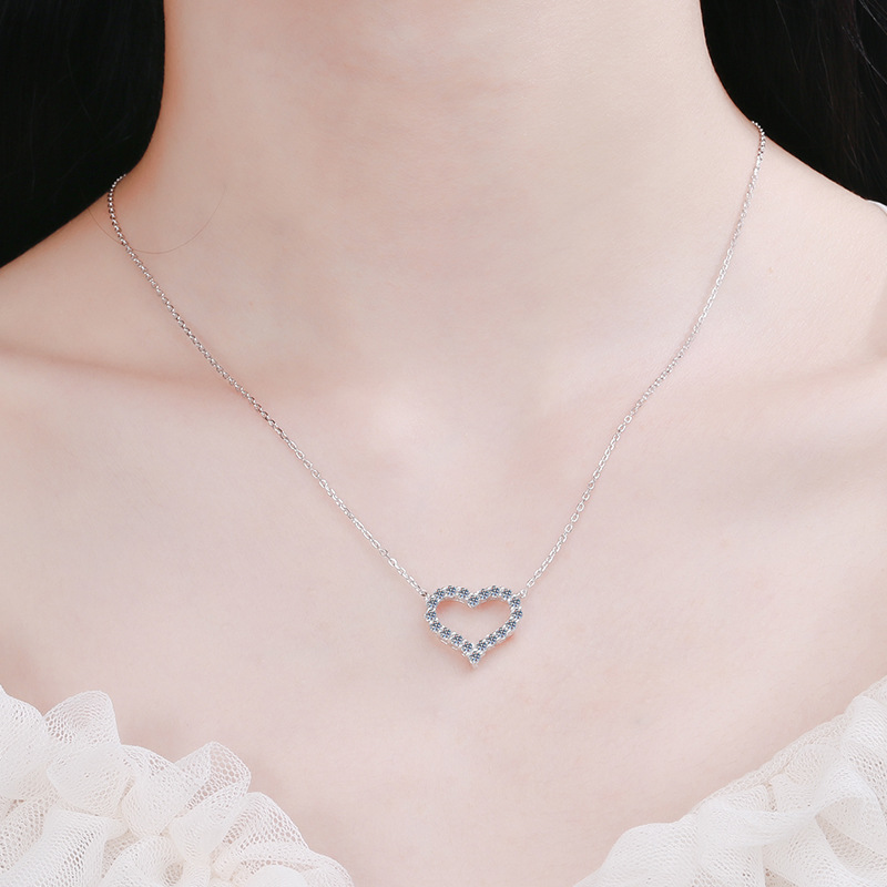 Moissanite 925 Sterling Silver Necklace - Image 4
