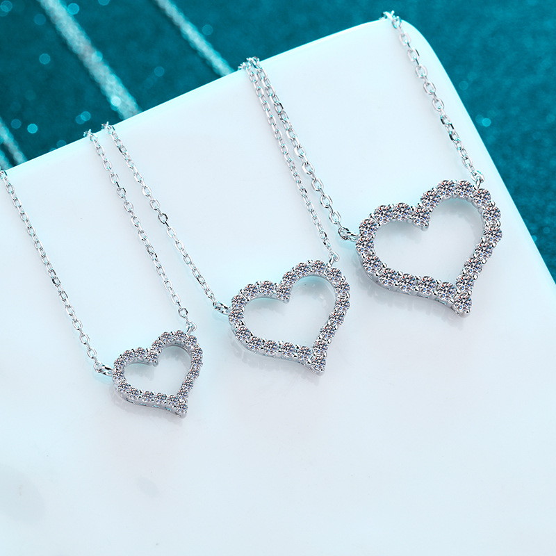 Moissanite 925 Sterling Silver Necklace - Image 2