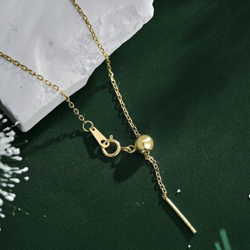 925 Sterling Silver 18K Gold Plated Necklace - Image 3