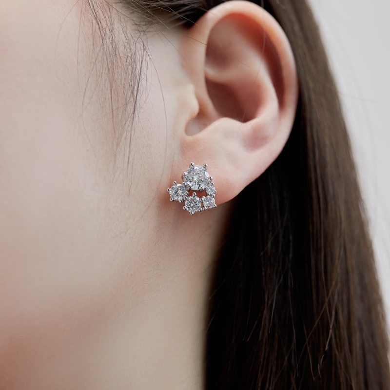 925 Sterling Silver Cubic Zirconia Earrings - Image 2