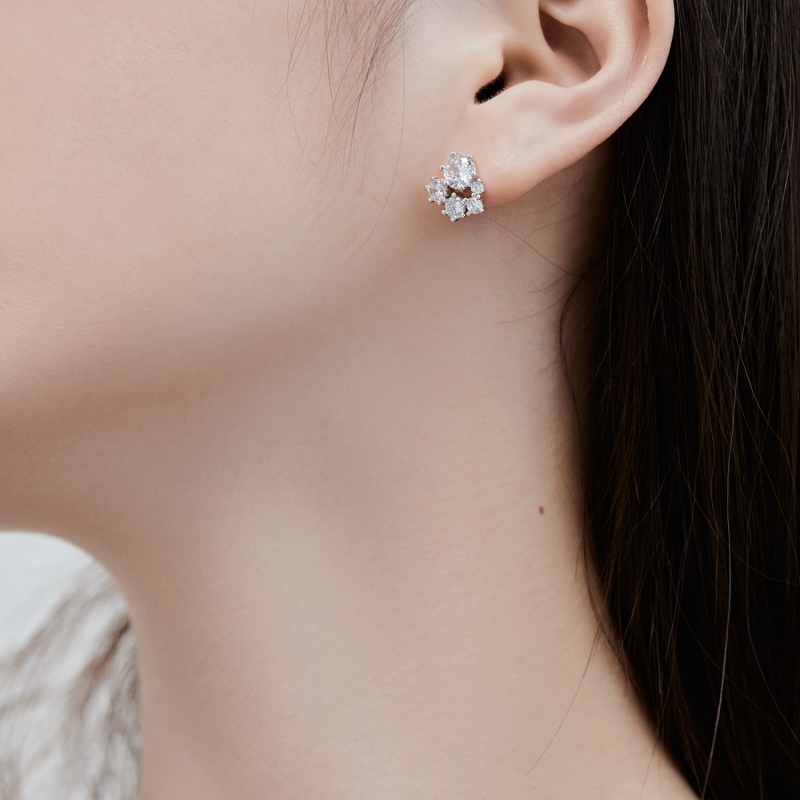925 Sterling Silver Cubic Zirconia Earrings - Image 3