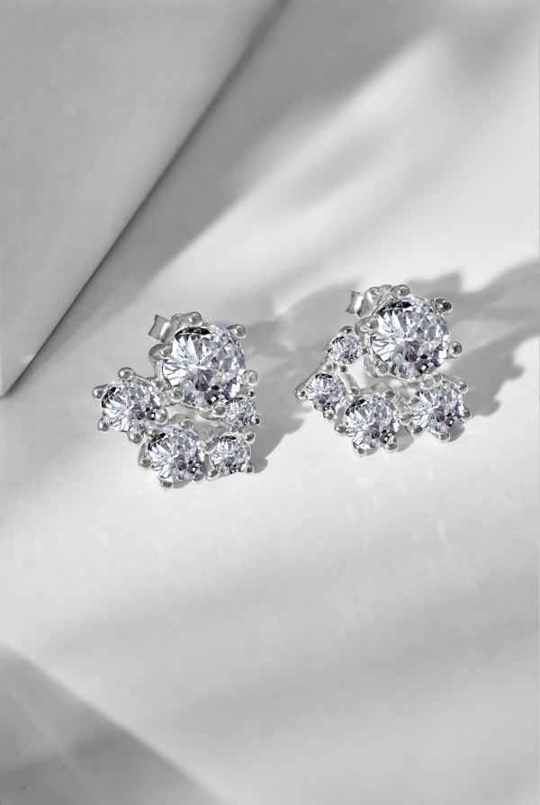 925 Sterling Silver Cubic Zirconia Earrings - Image 5