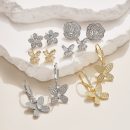 925 Sterling Silver 18K Gold Plated Cubic Zirconia Marquise Cut Earrings