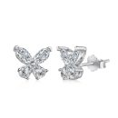 925 Sterling Silver Cubic Zirconia Marquise Cut Earrings