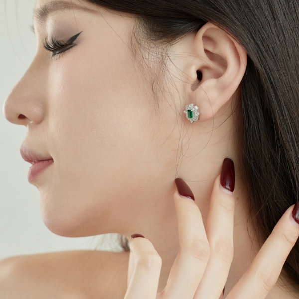 925 Sterling Silver Cubic Zirconia Earrings - Image 4
