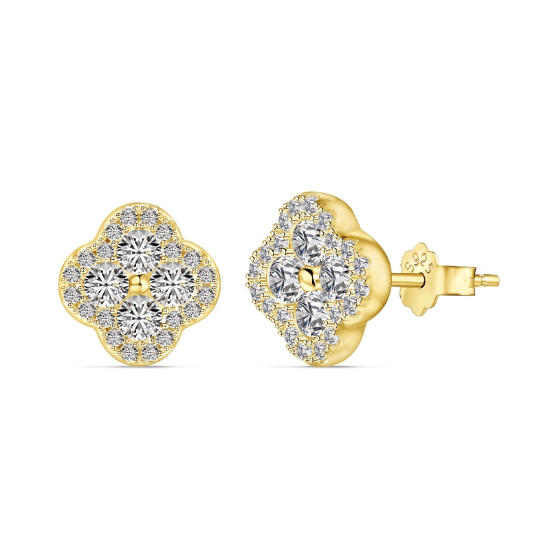 925 Sterling Silver Cubic Zirconia Earrings - Image 2