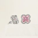 925 Sterling Silver Cubic Zirconia Square earrings