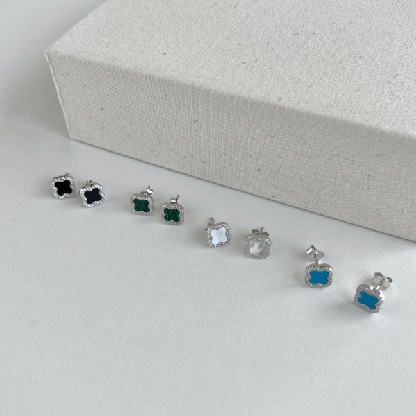 925 Sterling Silver Cubic Zirconia Earrings - Image 4