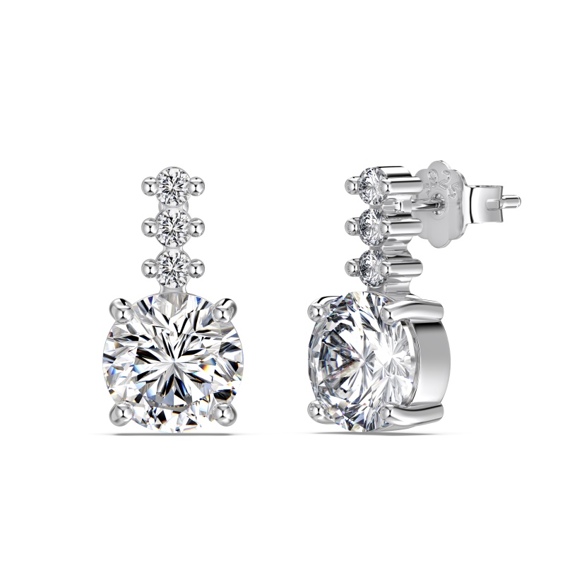 925 Sterling Silver Cubic Zirconia Earrings