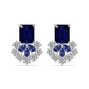 925 Sterling Silver Cubic Zirconia Pear Shaped Earrings