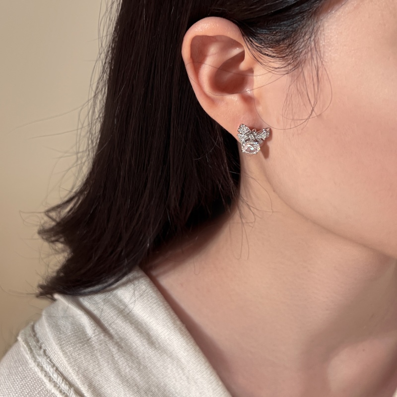 925 Sterling Silver Cubic Zirconia Earrings - Image 2