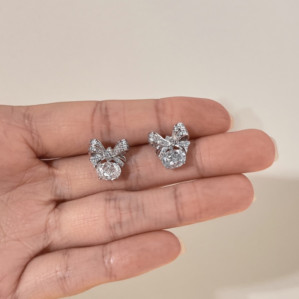 925 Sterling Silver Cubic Zirconia Earrings - Image 5