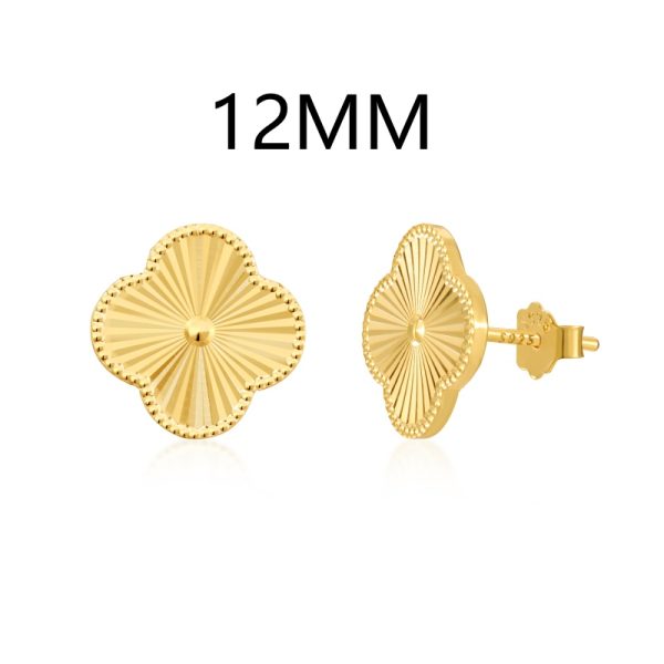 925 Sterling Silver 18K Gold Plated Earrings