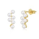 925 Sterling Silver 18K Cubic Zirconia Earrings