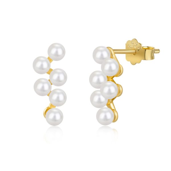 925 Sterling Silver 18K Cubic Zirconia Earrings