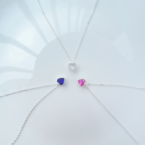 925 Sterling Silver Cubic Zirconia Necklace - Image 5