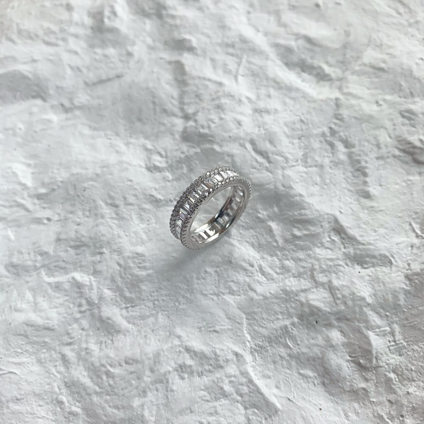 925 Sterling Silver Cubic Zirconia Ring - Image 4