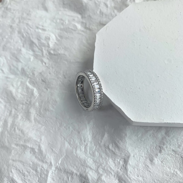 925 Sterling Silver Cubic Zirconia Ring - Image 5