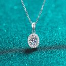 Moissanite 925 Sterling Silver Necklace