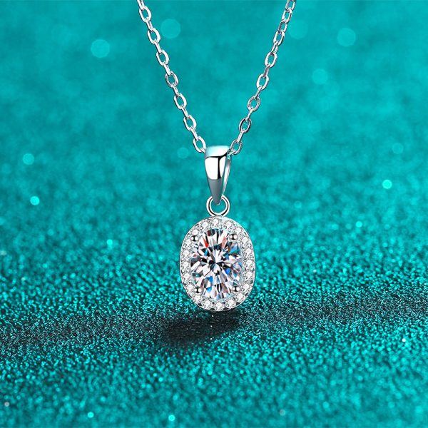 Moissanite 925 Sterling Silver Necklace