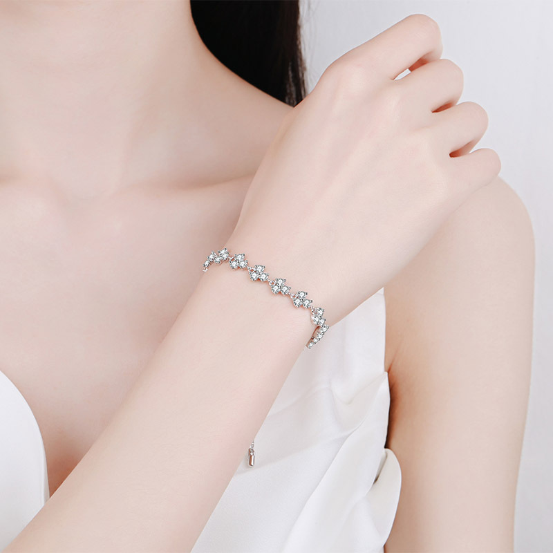 Moissanite 925 Sterling Silver Bracelet - Image 4