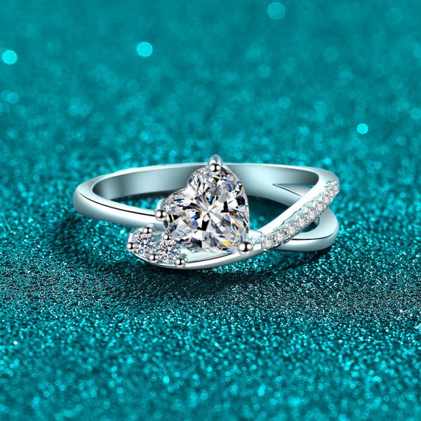 Sweet Moissanite 925 Sterling Silver Ring