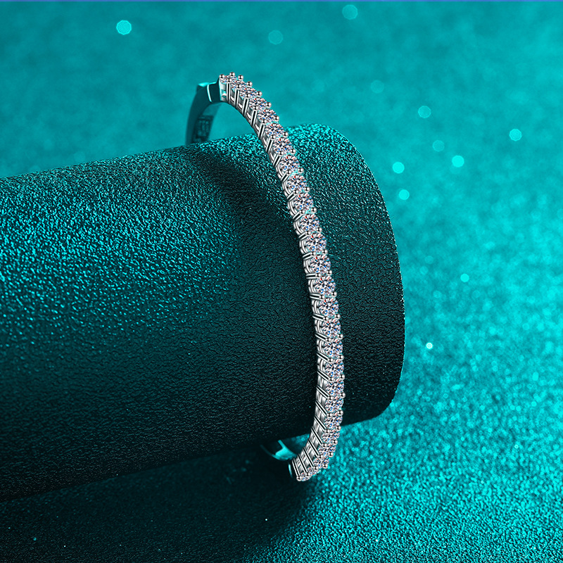 Moissanite 925 Sterling Silver Bracelet - Image 3