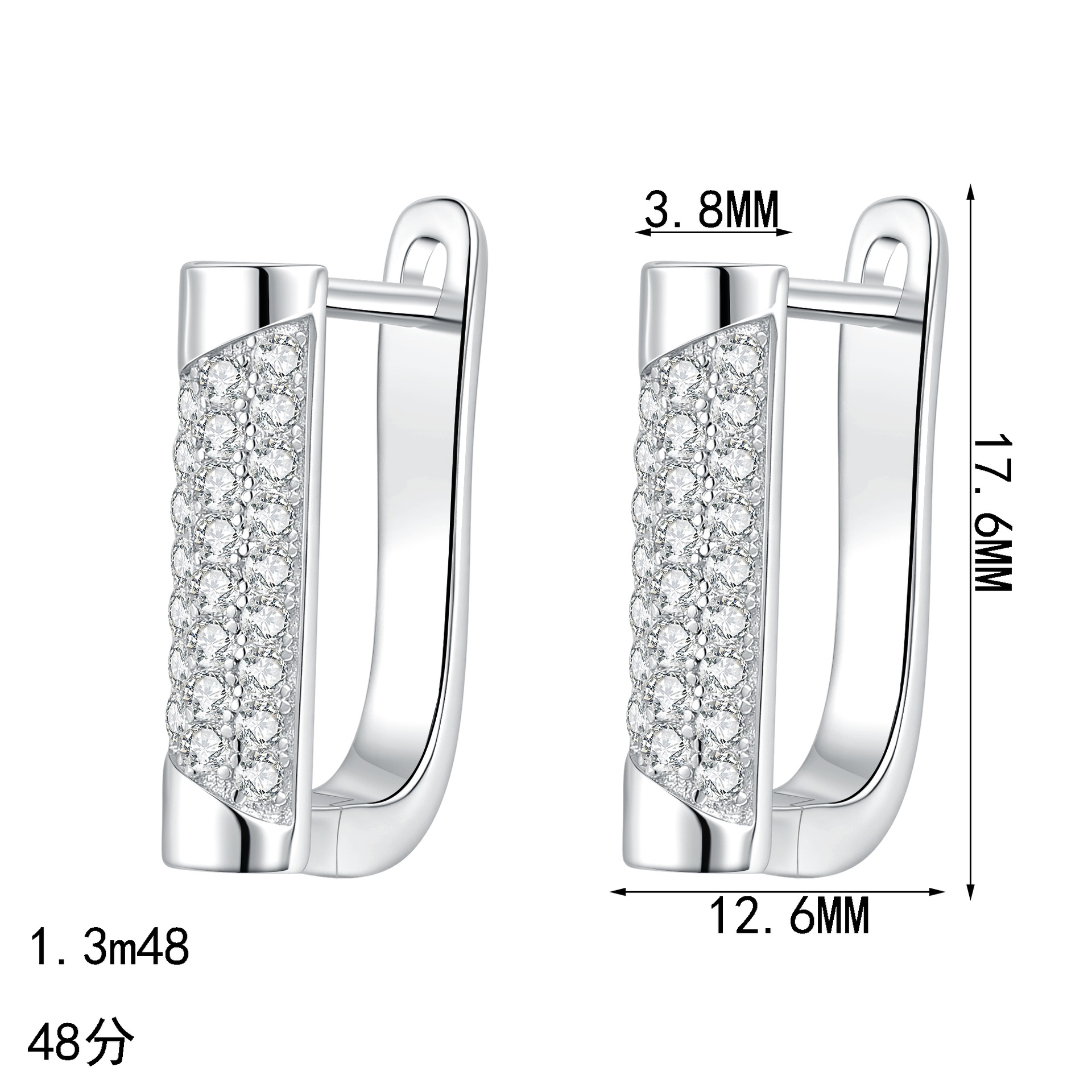 High-End Moissanite 925 Sterling Silver Earrings - Image 5