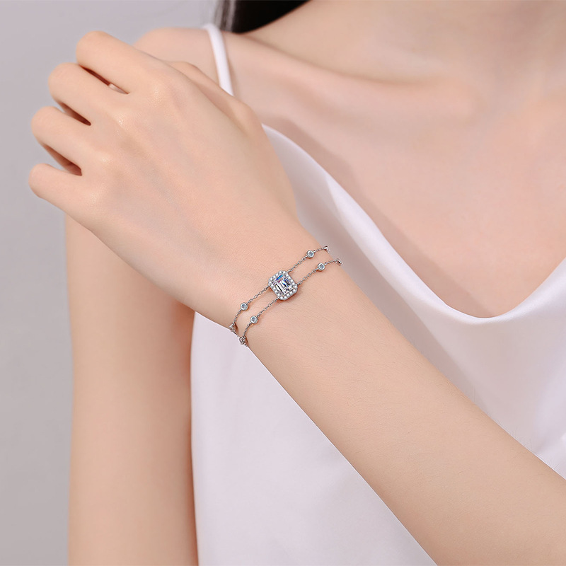 Moissanite 925 Sterling Silver Bracelet - Image 4