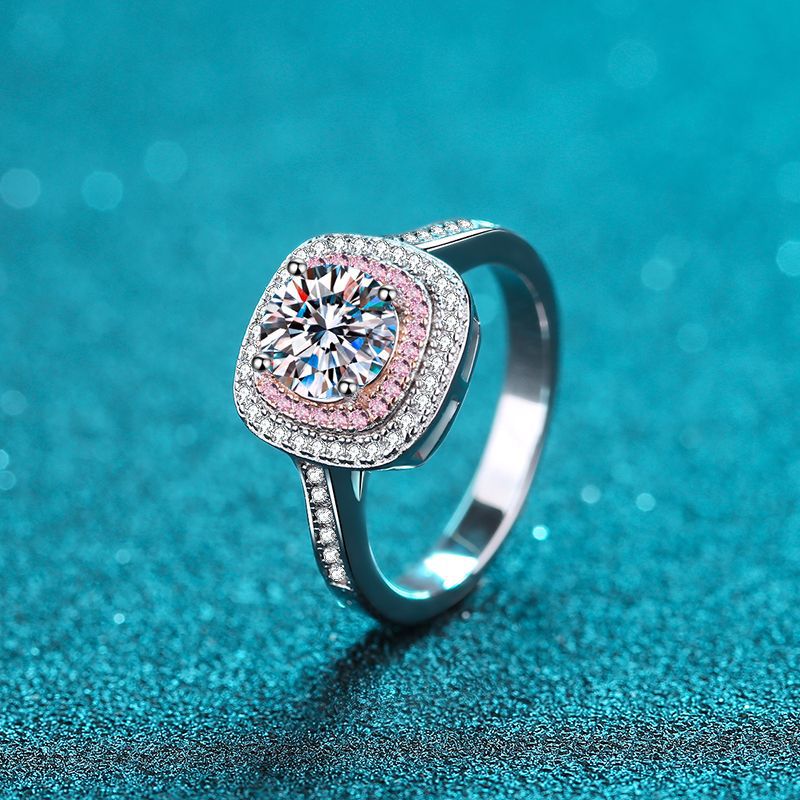 Fashion Moissanite 925 Sterling Silver Ring - Image 2