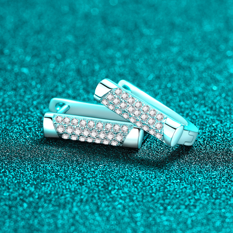 High-End Moissanite 925 Sterling Silver Earrings - Image 3
