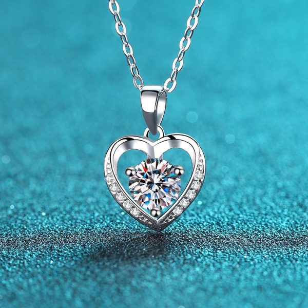 INS Style Moissanite 925 Sterling Silver Necklace