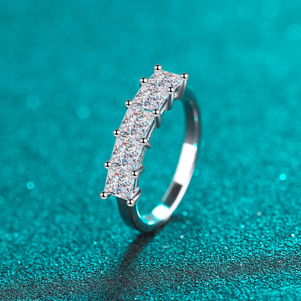 Moissanite 925 Sterling Silver Ring - Image 2