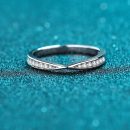Minimalist Moissanite 925 Sterling Silver Ring